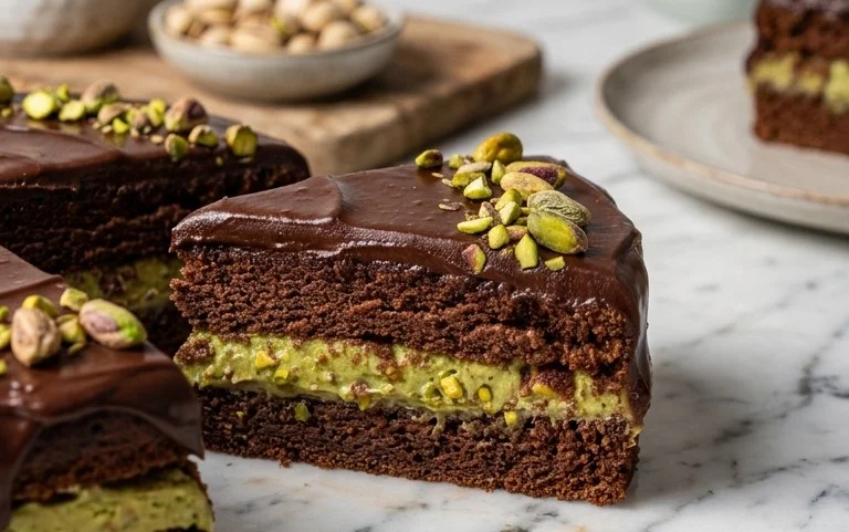 Schokoladen-Pistazien-Torte: Sinnlicher Genuss