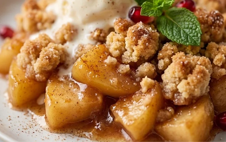 Einfacher Apfel-Crumble Rezept