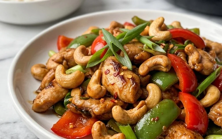 Thai Cashew Chicken: Knusprig & Schnell