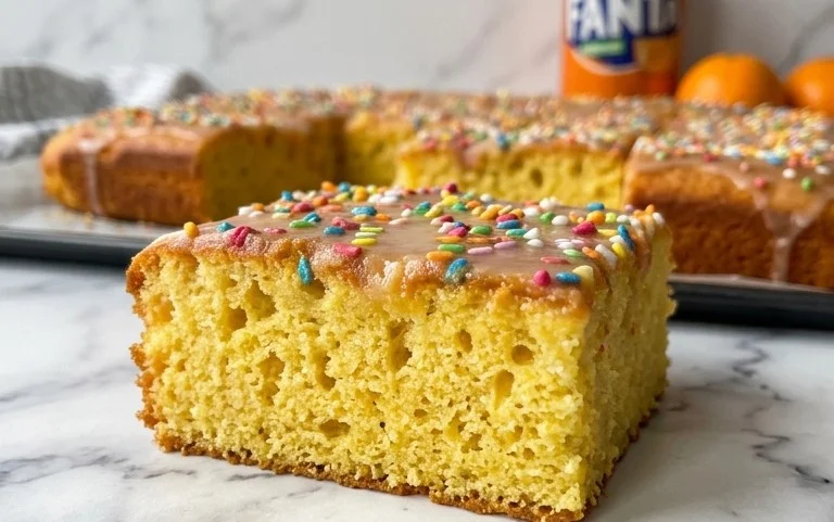 Fantakuchen vom Blech: Einfaches Tassenrezept | Saftig