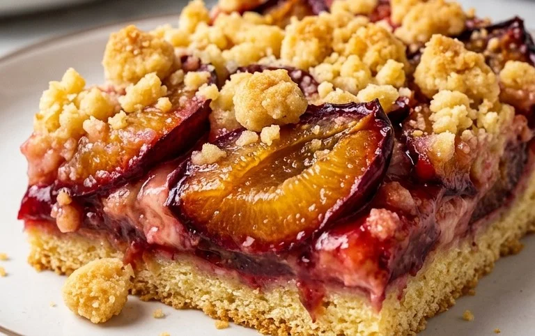 Pflaumenkuchen mit Streuseln