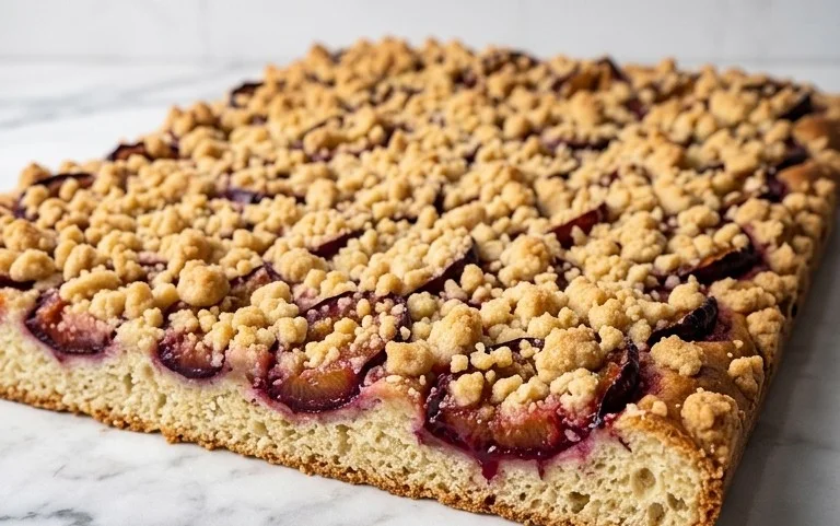Streusel Pflaumenkuchen Blech: Saftig mit Hefeteig