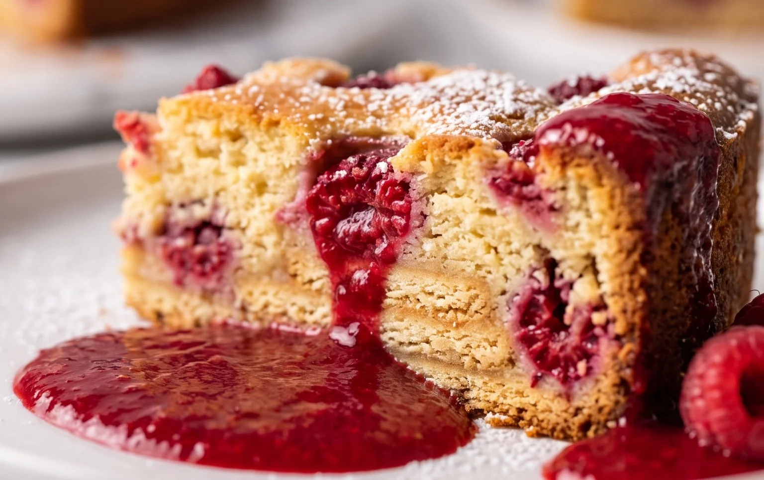 Butterkekskuchen mit Himbeeren: einfach & richtig lecker