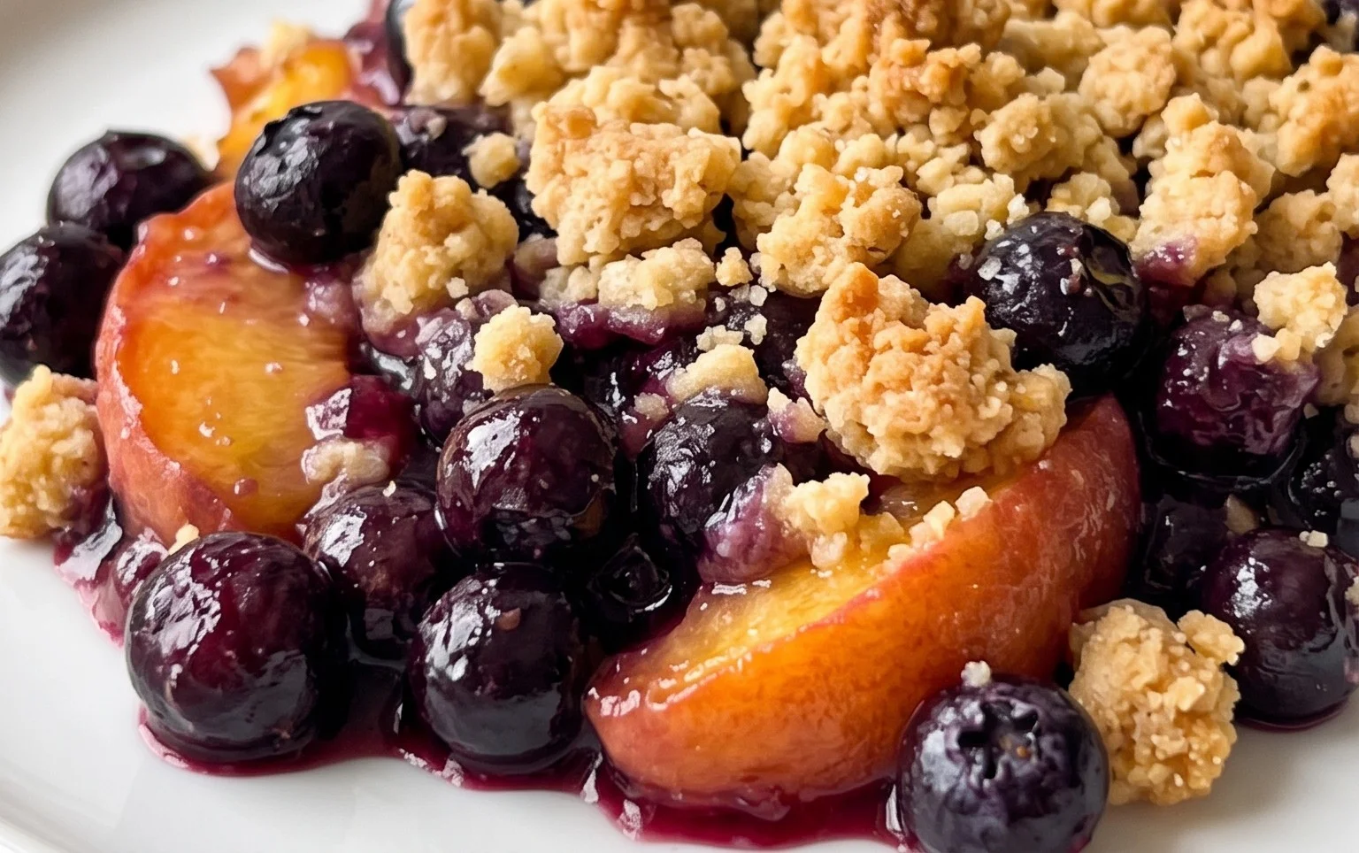 Blueberry Peach Crumble