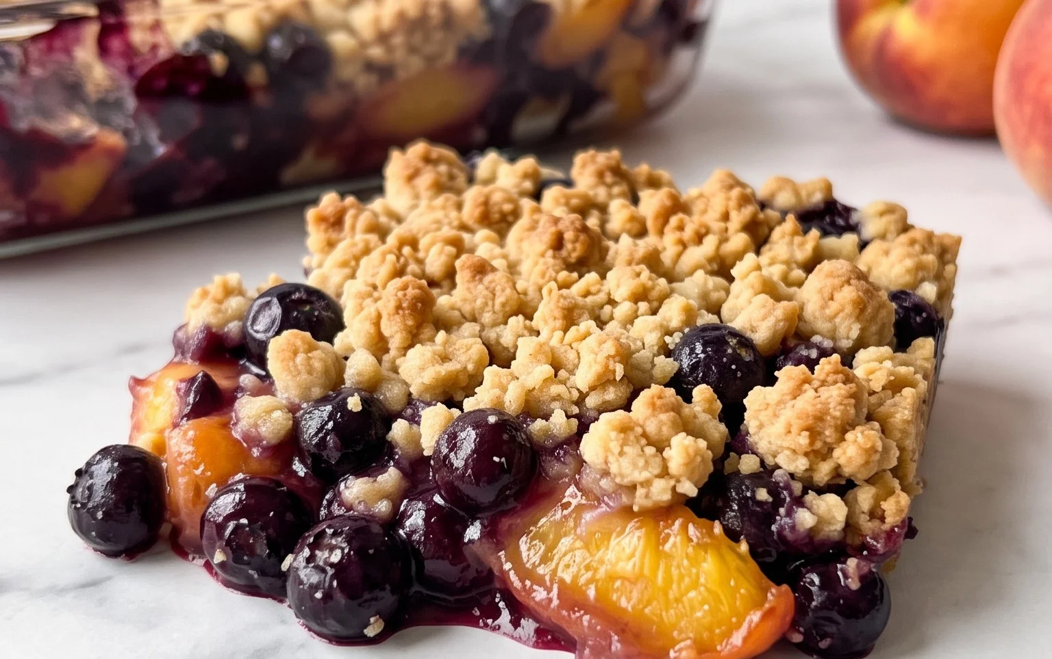 Blueberry Peach Crumble