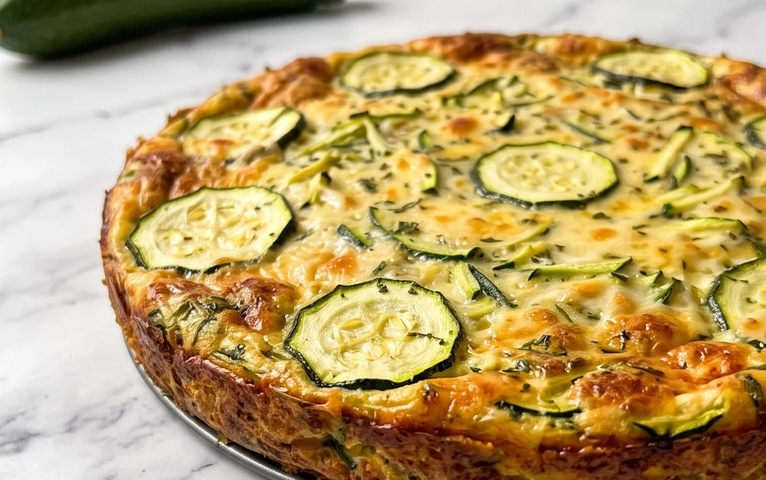 Einfacher Zucchini-Kuchen ohne Boden – Leicht & Sommerlich